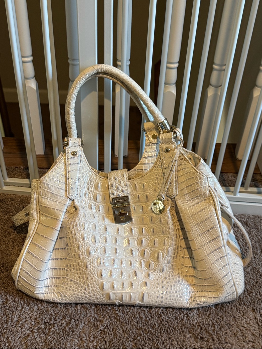 Brahmin Ivory Croc-Embossed Purse
Handbag - Picture 2 of 6